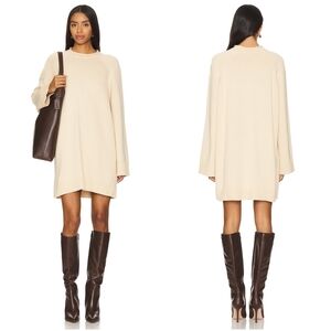NWT Lovers & Friends Estel Sweater Dress Small Oat